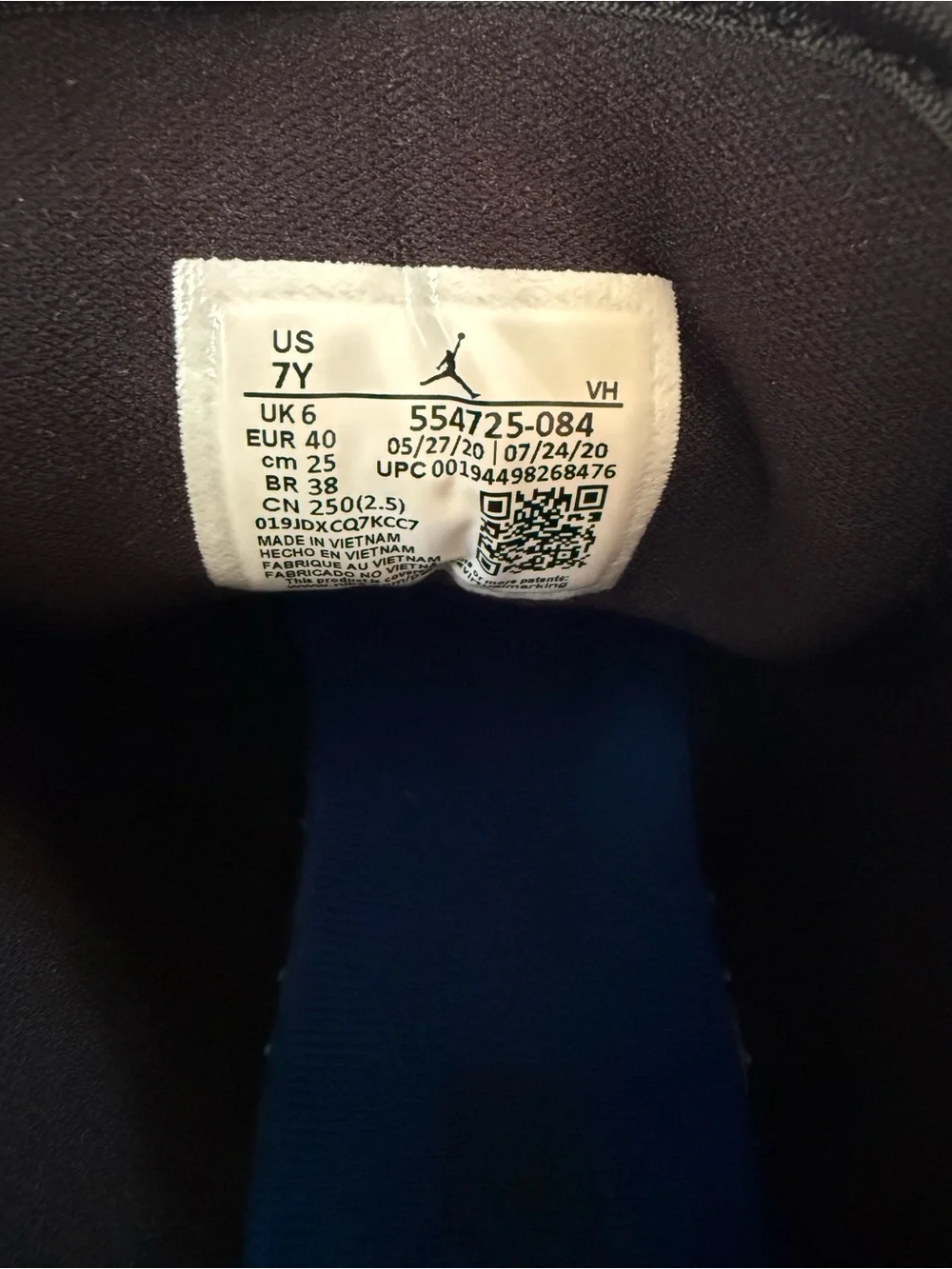 Nike Air Jordan 1 Mid Black White Purple Swoosh